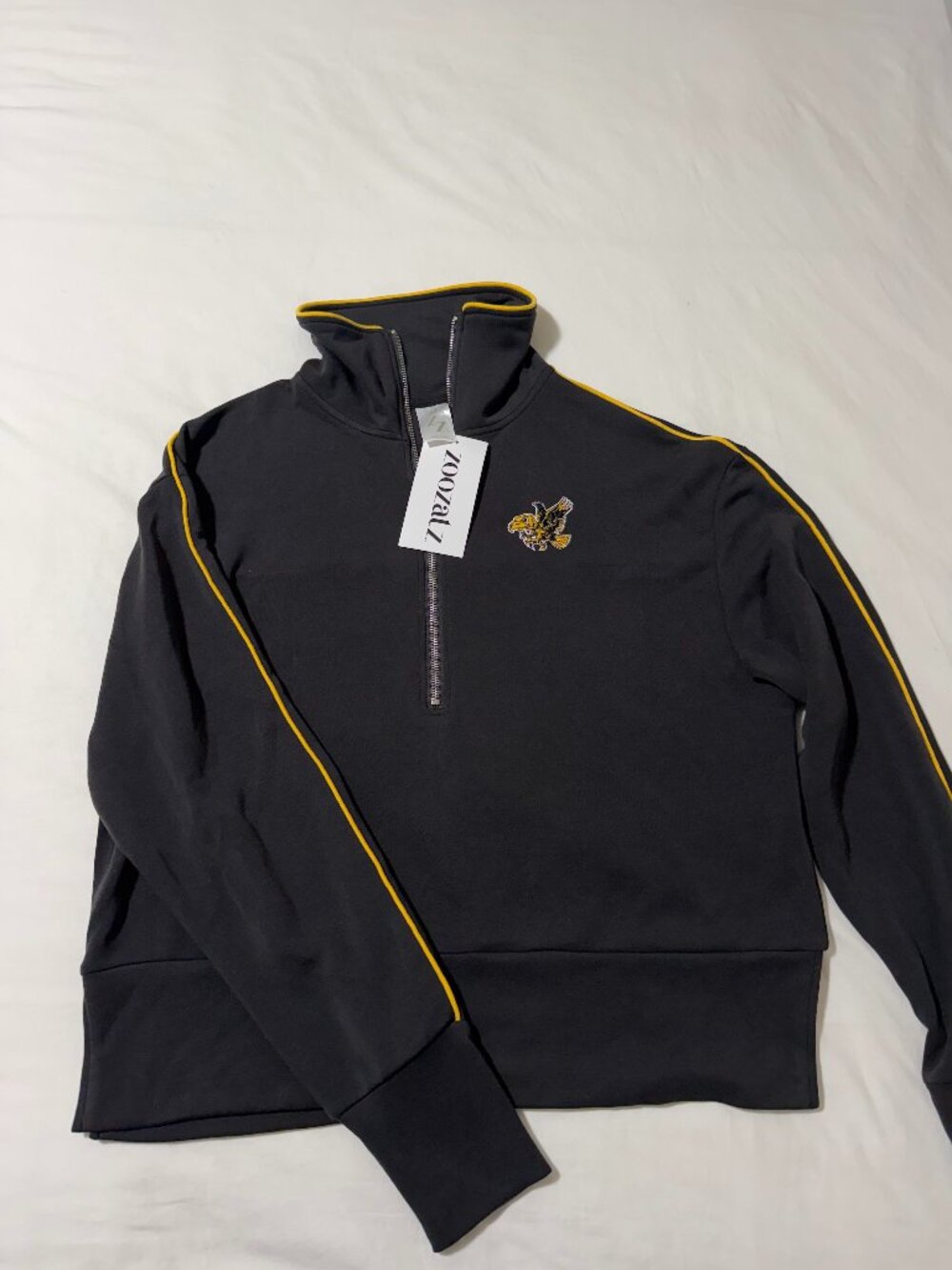 ZooZatz Iowa Hawkeyes Quarter Zip Pullover Women’s Medium NWT